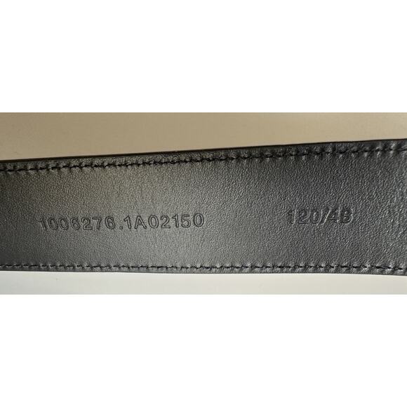 Versace Gold Medusa-Buckle Black Leather Belt 120 (48) Italy 1006276 NWT $600 - Picture 13 of 13